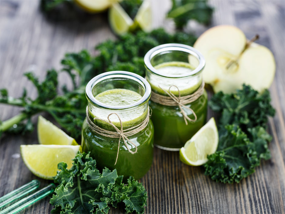 Smoothie z jarmużem i jabłkiem