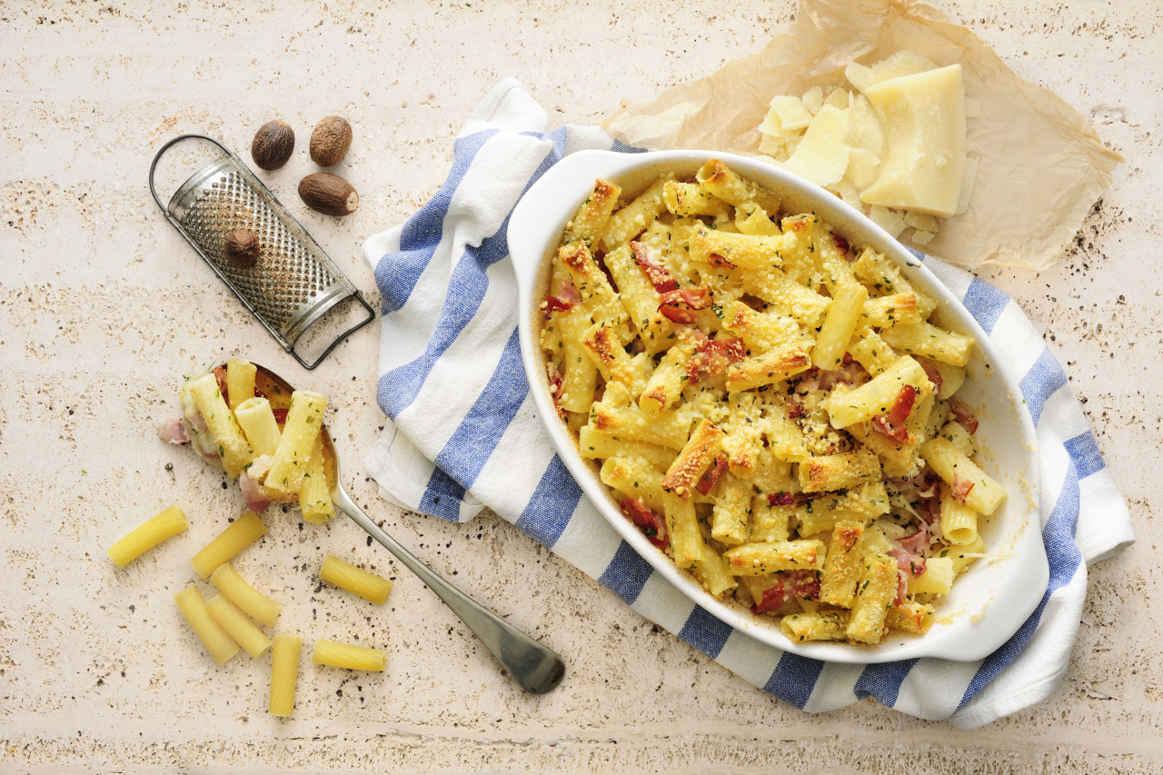 Zapiekane tortiglioni z mozzarellą