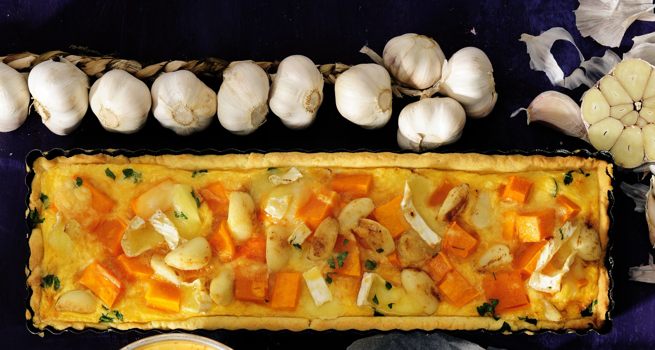 Tarta dyniowa z czosnkiem