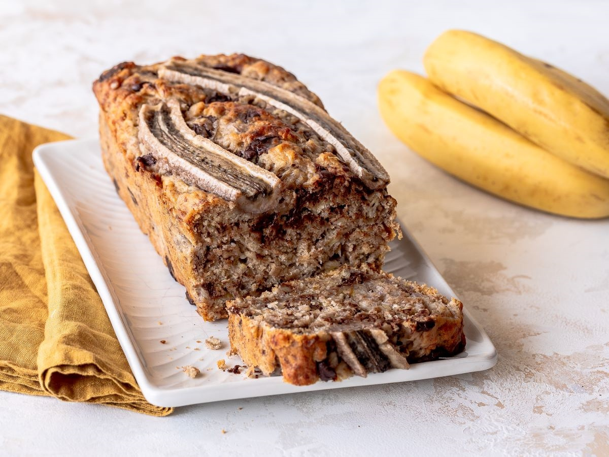 Wegański chlebek bananowy