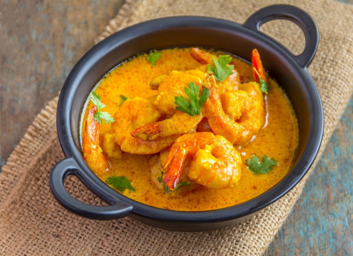 Krewetki curry