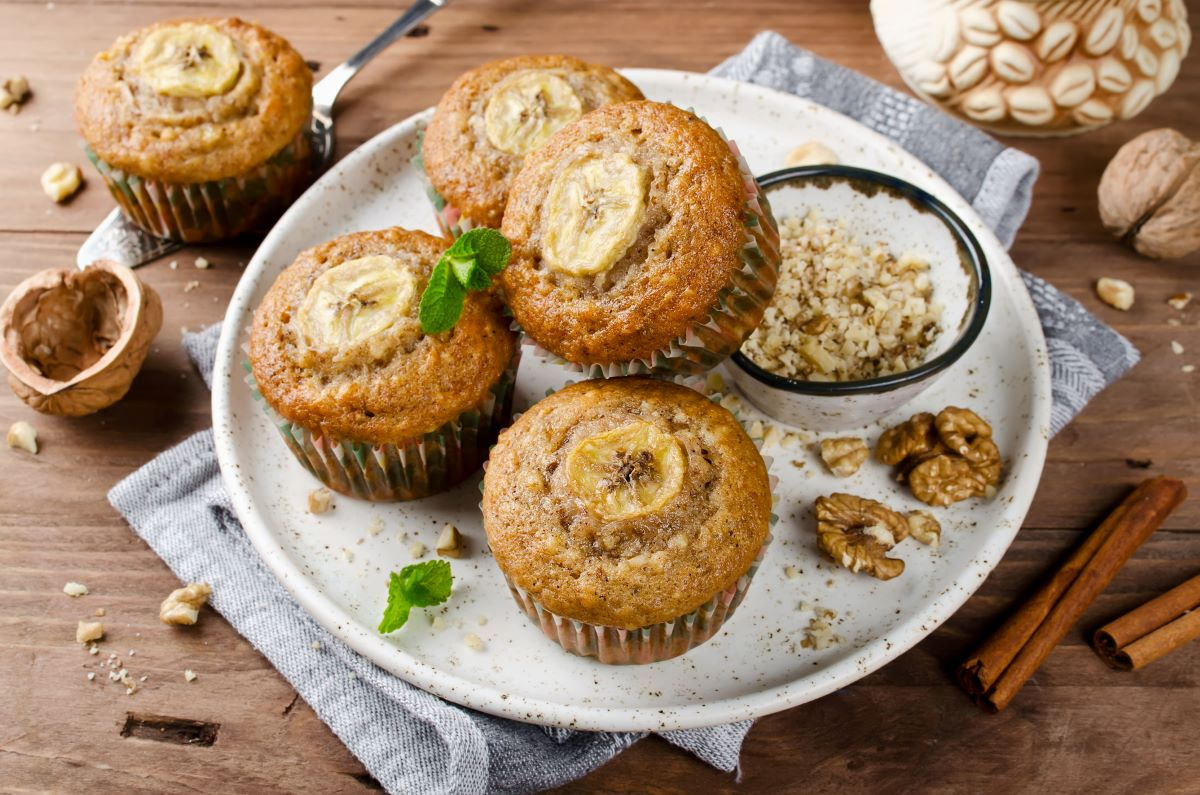 Muffinki bananowe
