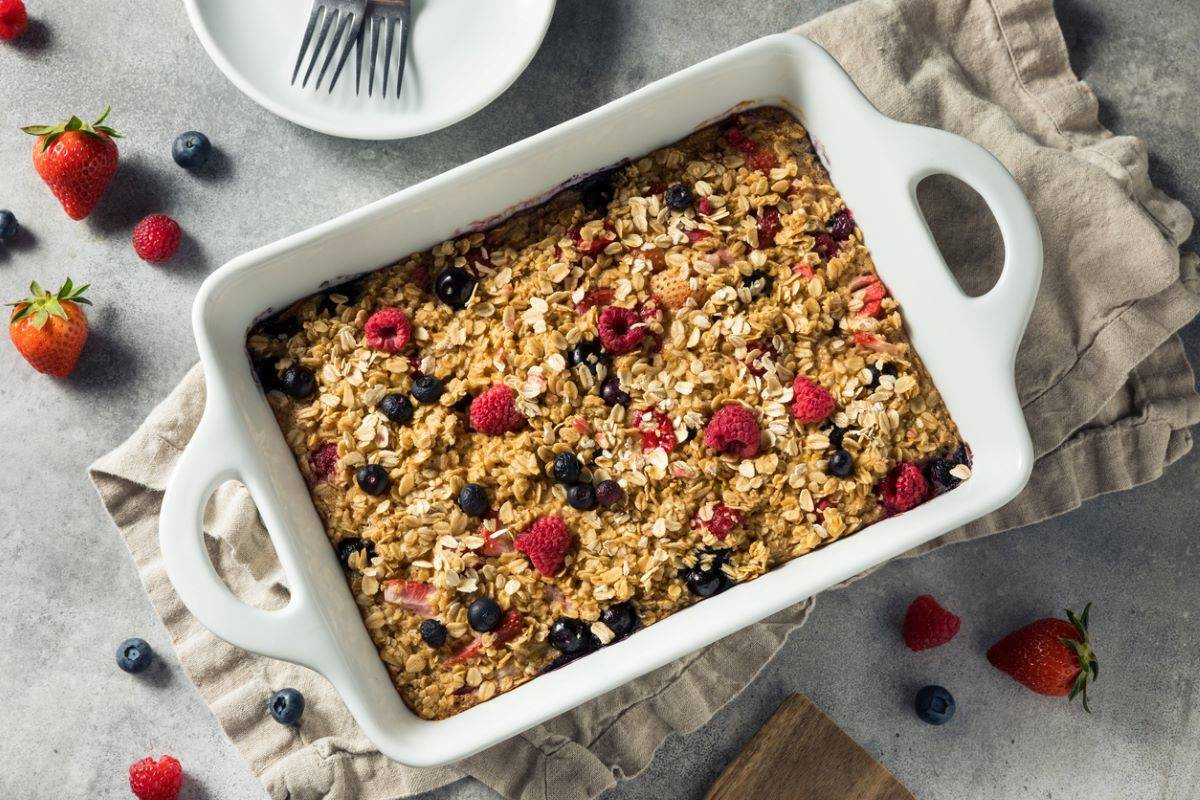 Baked oatmeal - pieczona owsianka