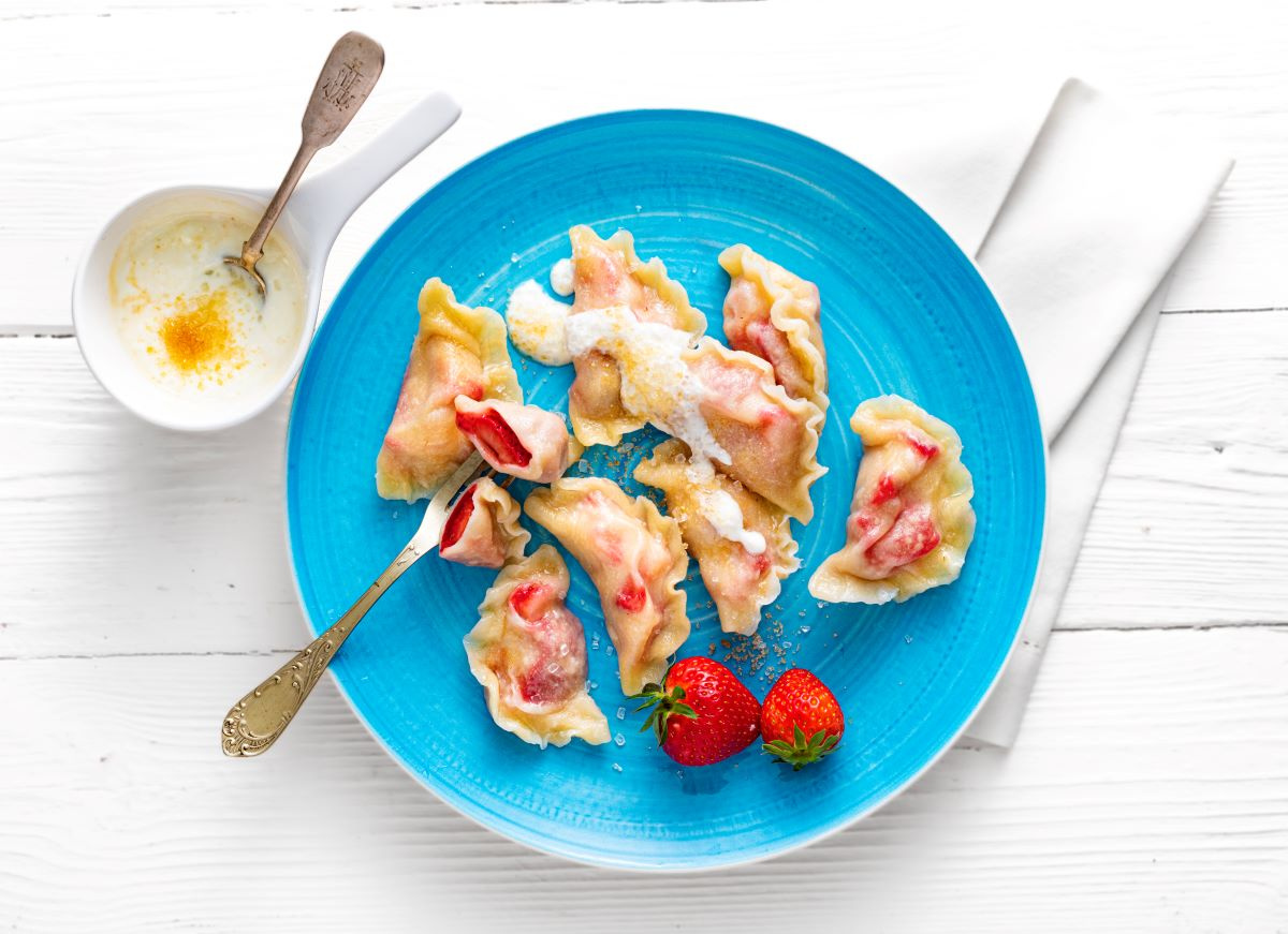 Pierogi z truskawkami