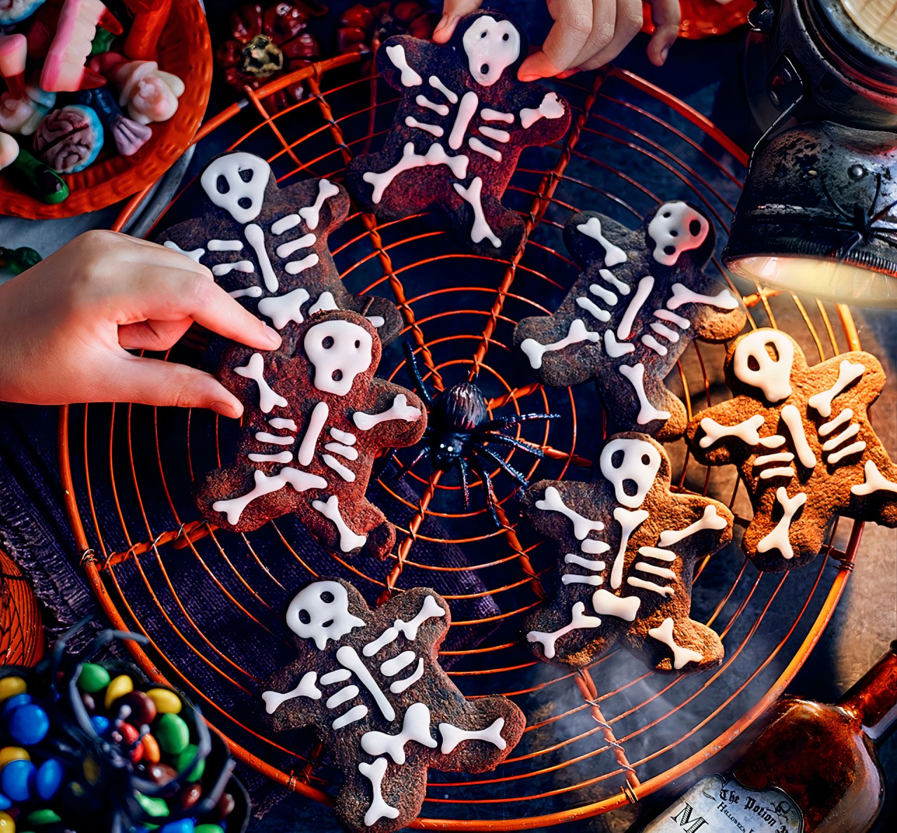 Ciastka na Halloween - szkielety