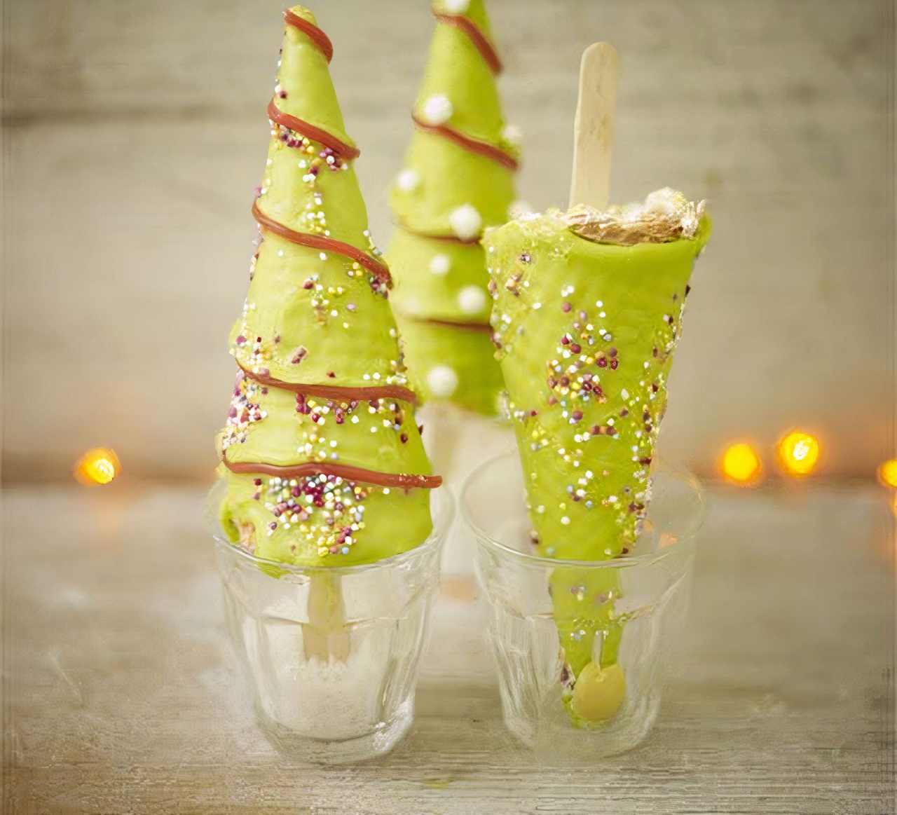 Cake pops - lizaki choinki