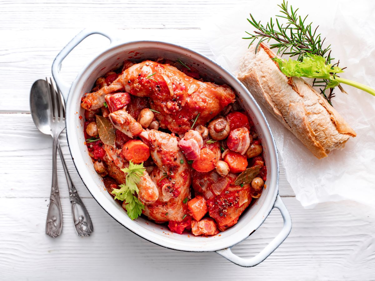 Coq au vin – kurczak w winie