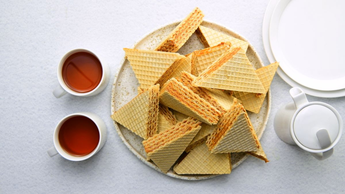 Wafle z kajmakiem