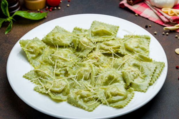ravioli ze szpinakiem