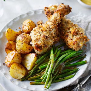 Kurczak w panierce z musztardy i parmezanu