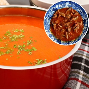 wolańska pomidorowa z boczniakami