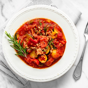 Leczo z mięsem mielonym