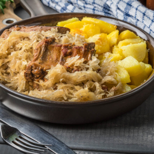 Żeberka w kapuście