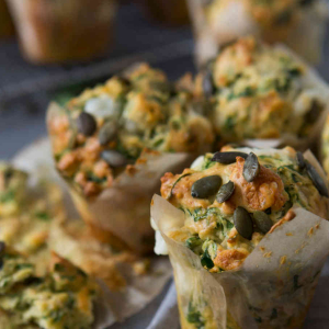 Babeczki ze szpinakiem