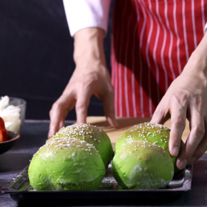 zielone bułki z serka wiejskiego