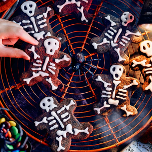 ciastka na halloween - szkielety