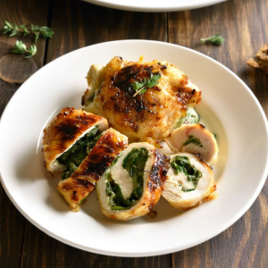 Rolada drobiowa ze szpinakiem