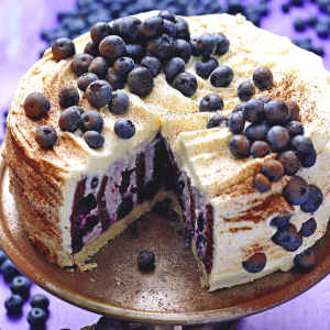 Wykwintne ciasto z borówkami