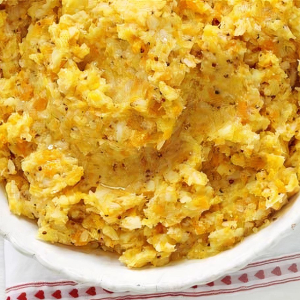 Puree z warzyw korzeniowych z musztardą