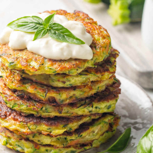 Placki z cukinii z serem