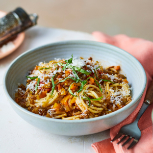 Fit spaghetti z soczewicą