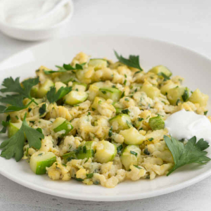 Jajecznica z cukinią