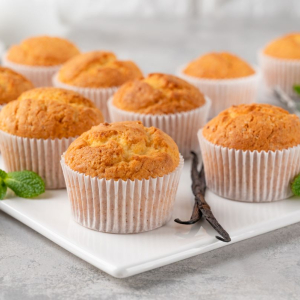 Muffinki z białą czekoladą