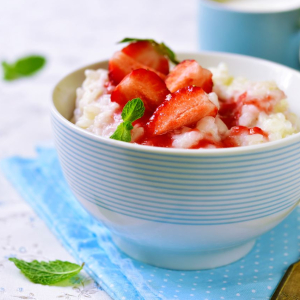 Ryż z truskawkami