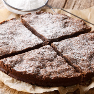 Kladdkaka – szwedzkie ciasto czekoladowe