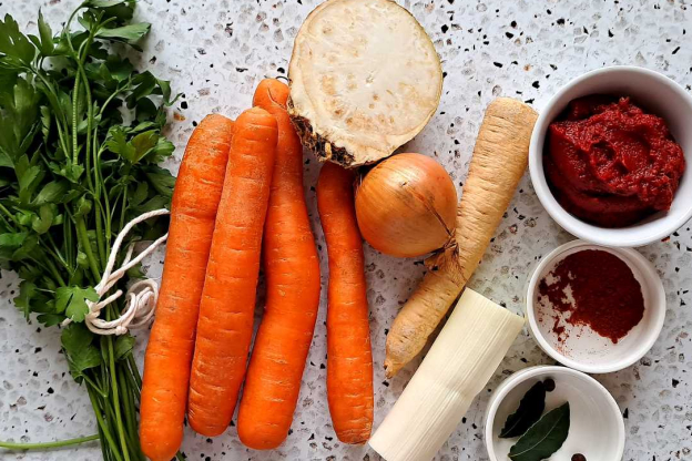 ryba po grecku - warzywa