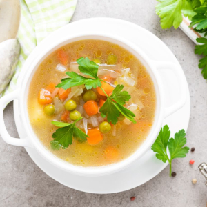 Zupa z zielonego groszku