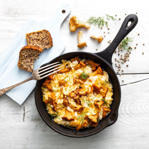 jajecznica z kurkami