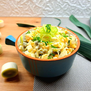 Sałatka z pora i jajek