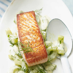 Łosoś smażony