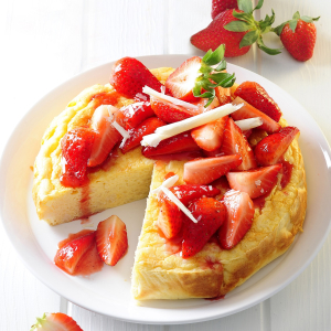 Pudding ryżowy z truskawkami