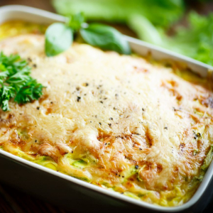 lazania z młodej kapusty