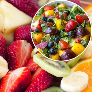 tropikalna sałatka owocowo-warzywna