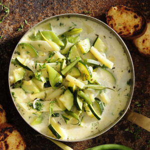 Zupa z cukinii i fasolki szparagowej