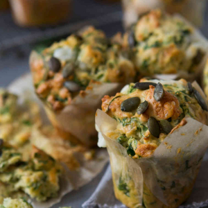 Babeczki ze szpinakiem