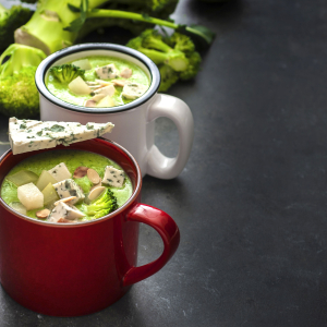 Zupa brokułowa krem z gruszkami