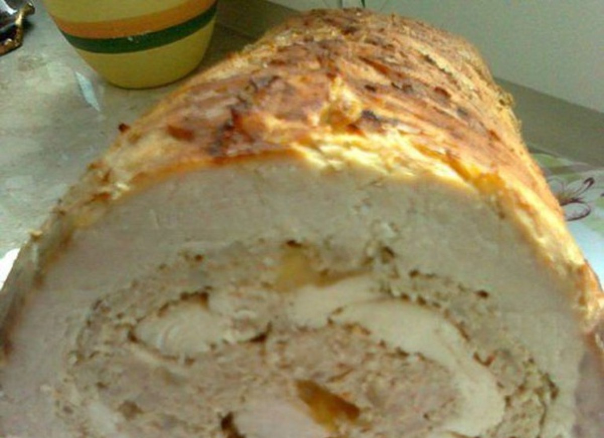 Rolada schabowa z mięsem mielonym i filetem drobiowym