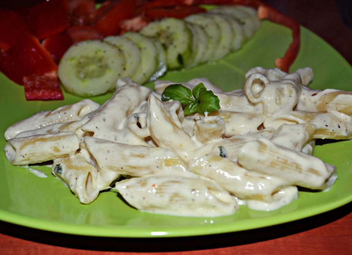 Makaron z mozzarellą