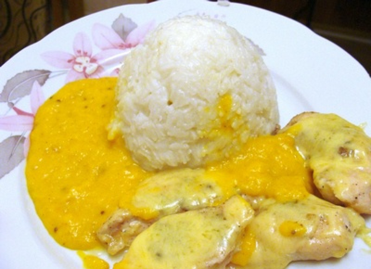 Filet w sosie brzoskwiniowym