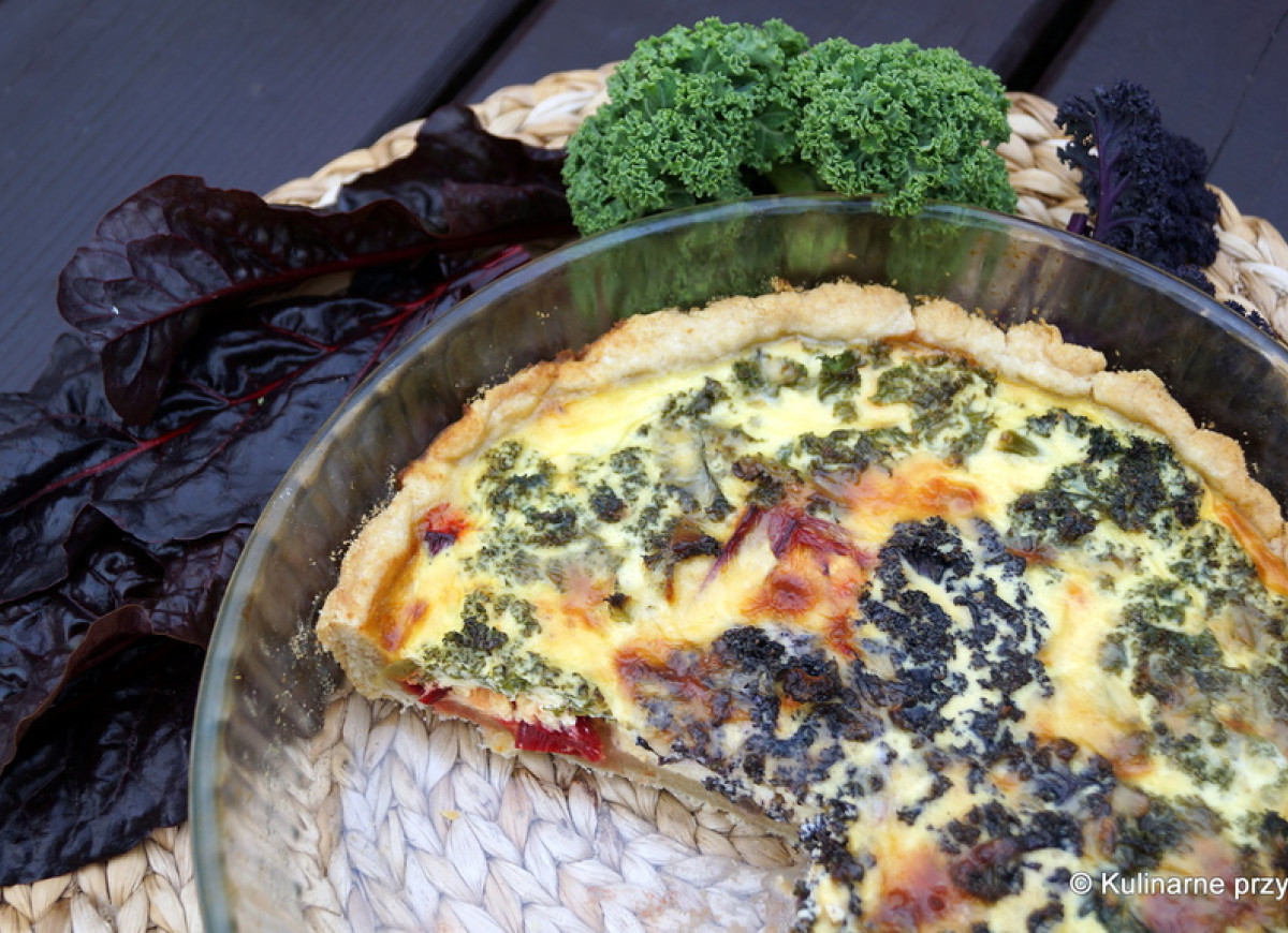 Kisz, czyli tarta  z jarmużem i Mangoldem