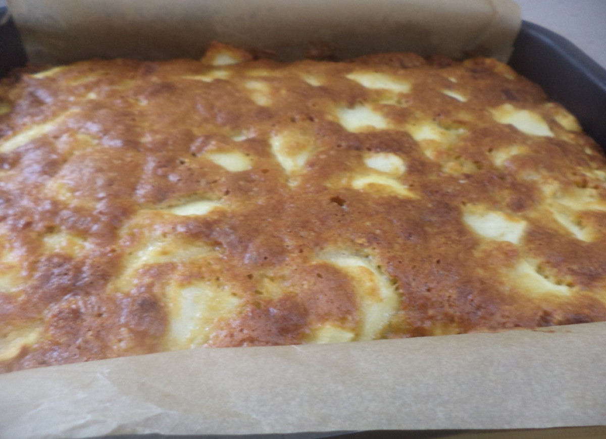 Leniwiec z jabłkami