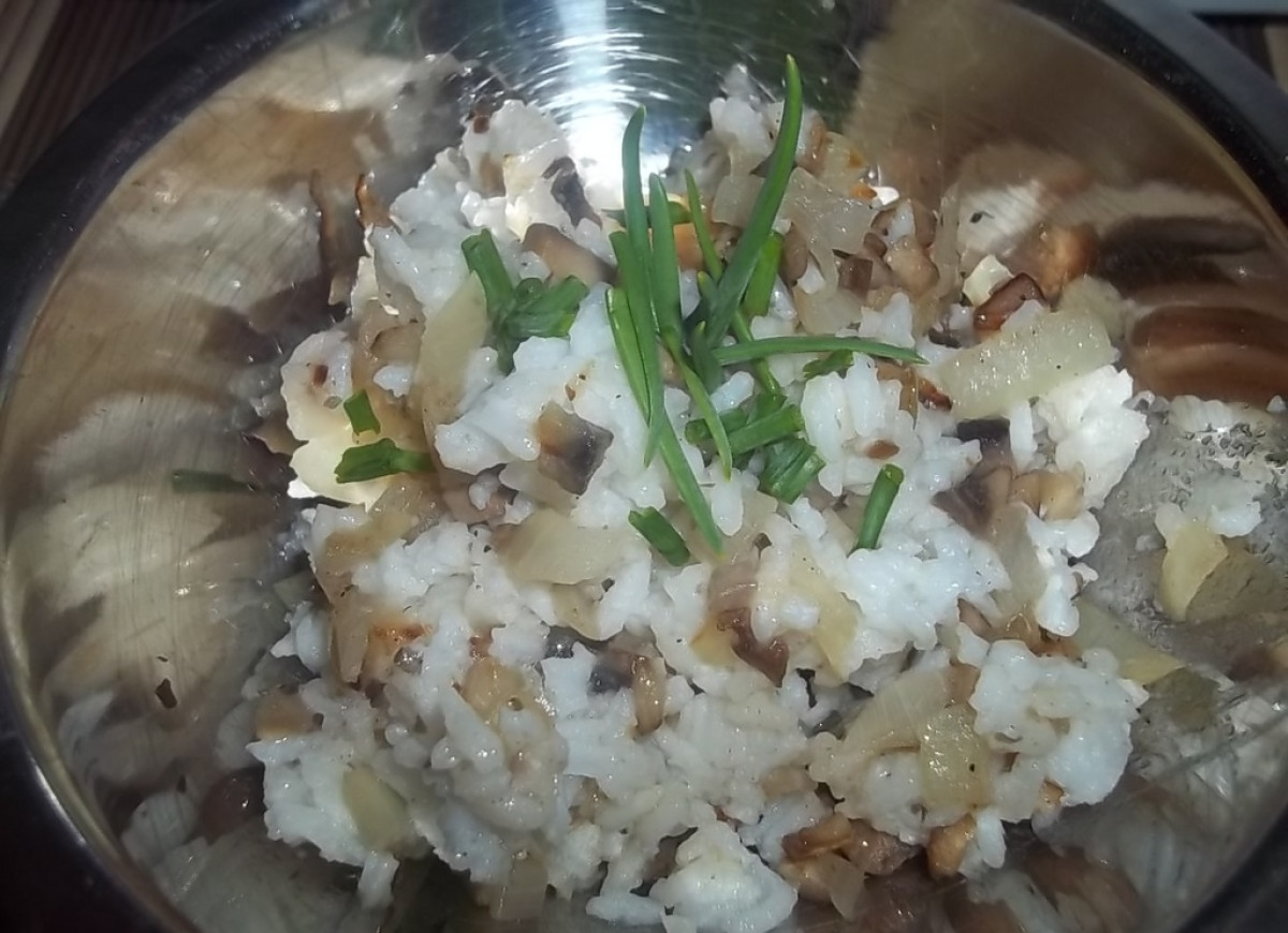 Ryż z pieczarkami