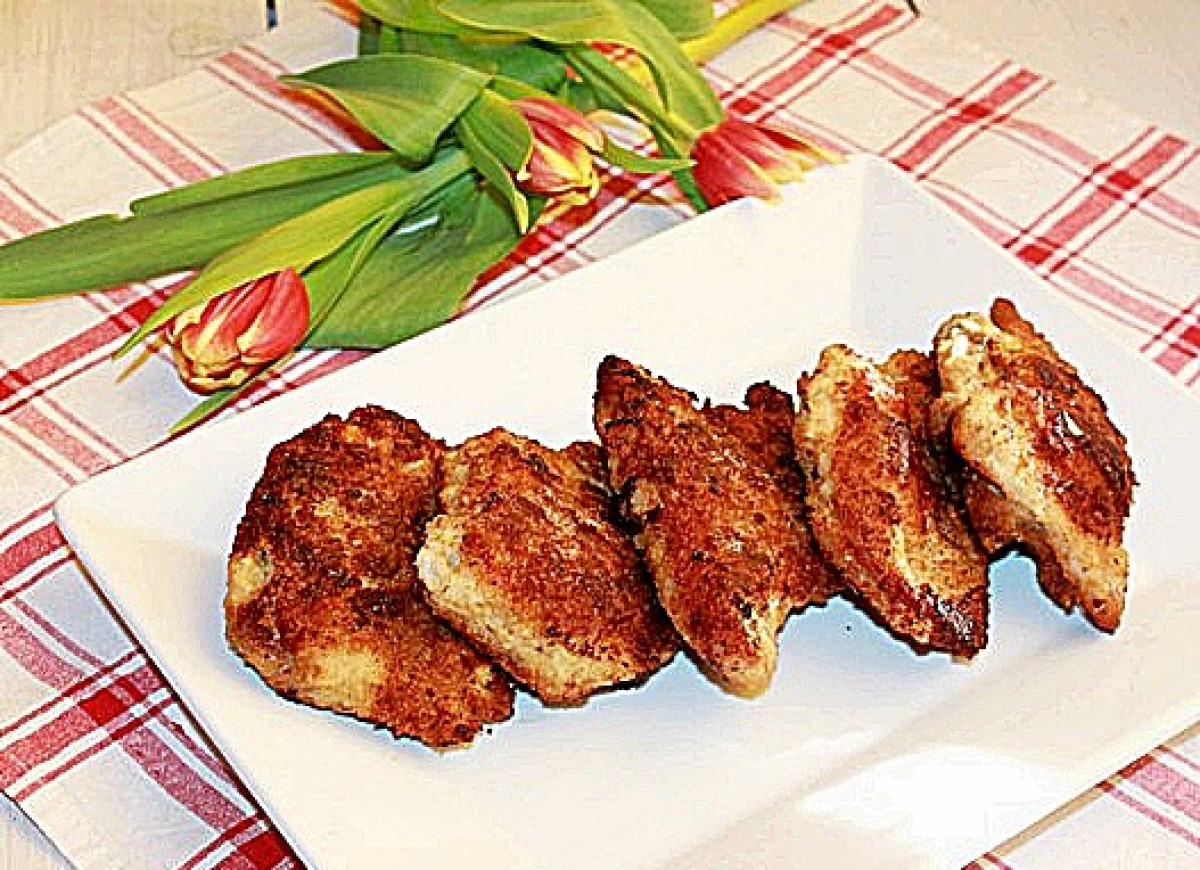 Kieszonki schabowe z serem i pieczarkami