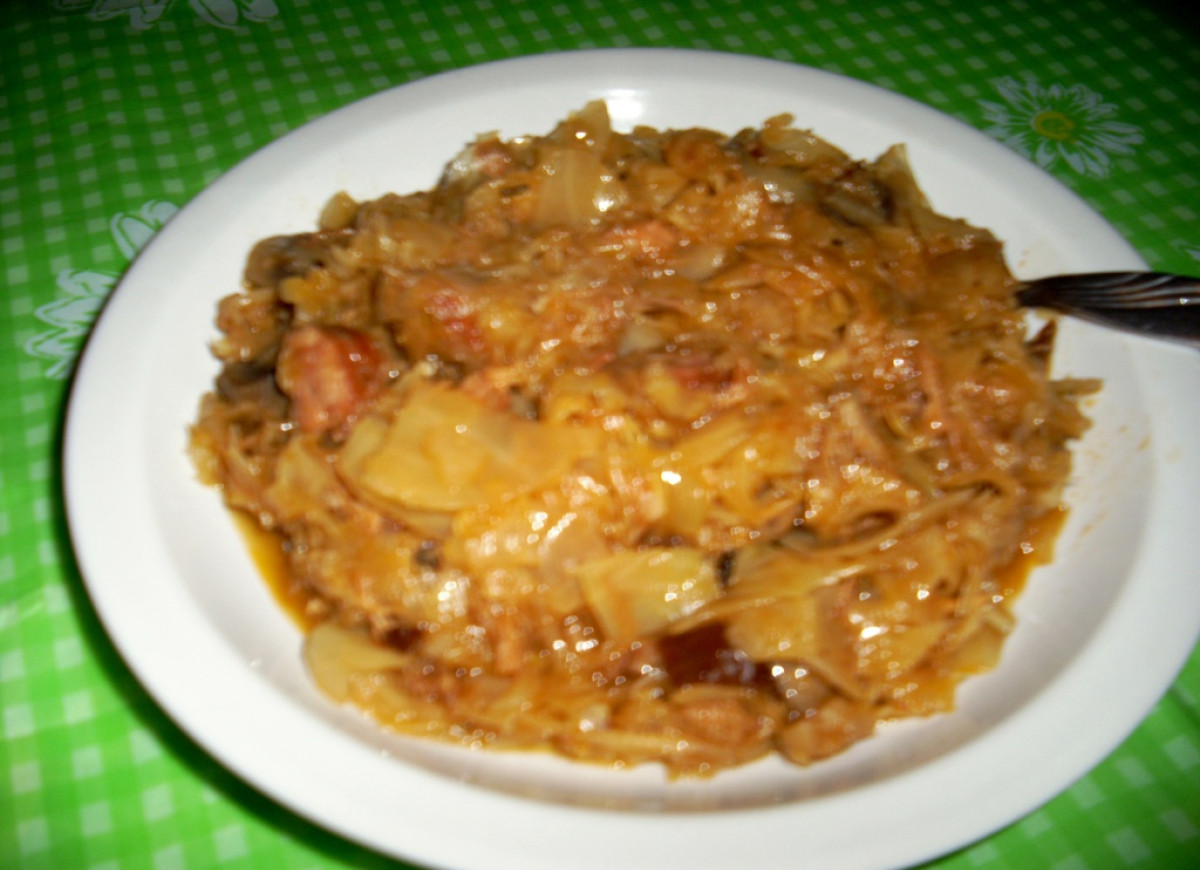 Bigos "po mojemu" z  piekarnika