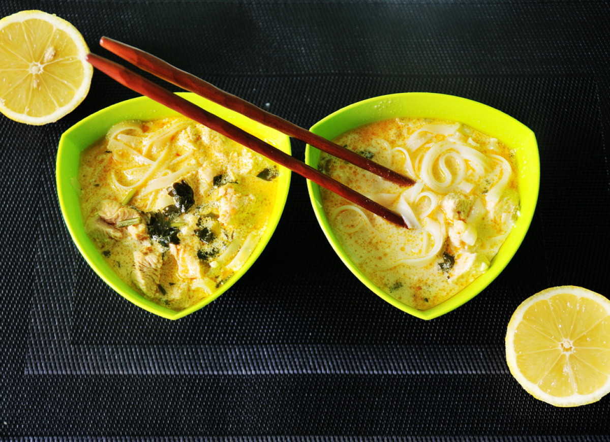 "Kokosowo - cytrynowa, zupa rozgrzewająca"