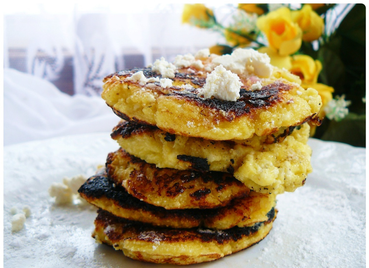 " Kokosowe racuszki w białym pyle "